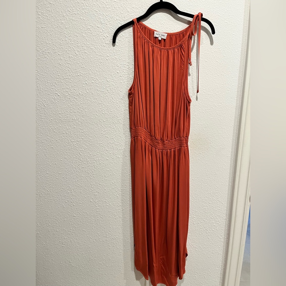 Bella Dahl Sleeveless Rust Maxi Dress